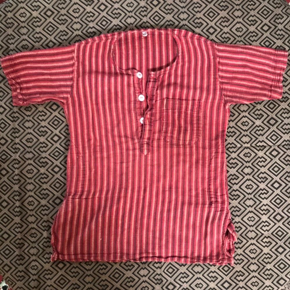 Red Goa India T-shirt boys 4T pure Cotton